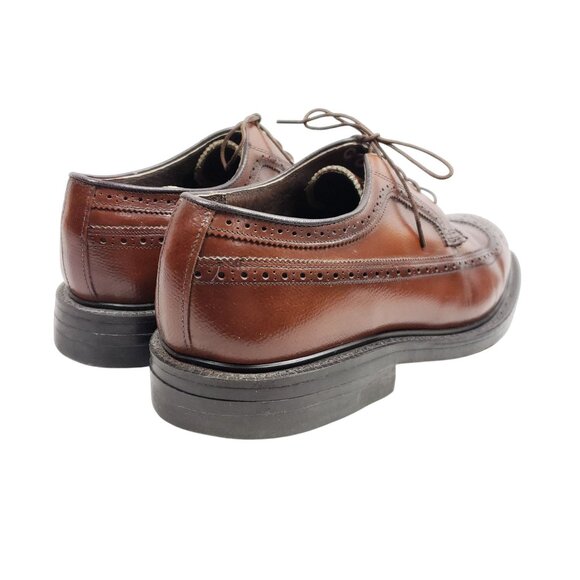 Stuart McGuire Men\'s Size 9.5 E Long Wing Oxford Brown Leather main image 5
